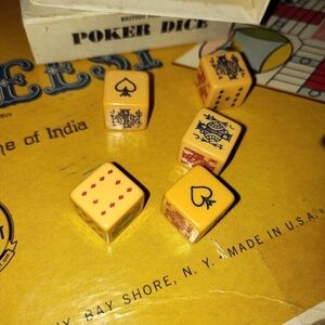 Vintage Poker Dice